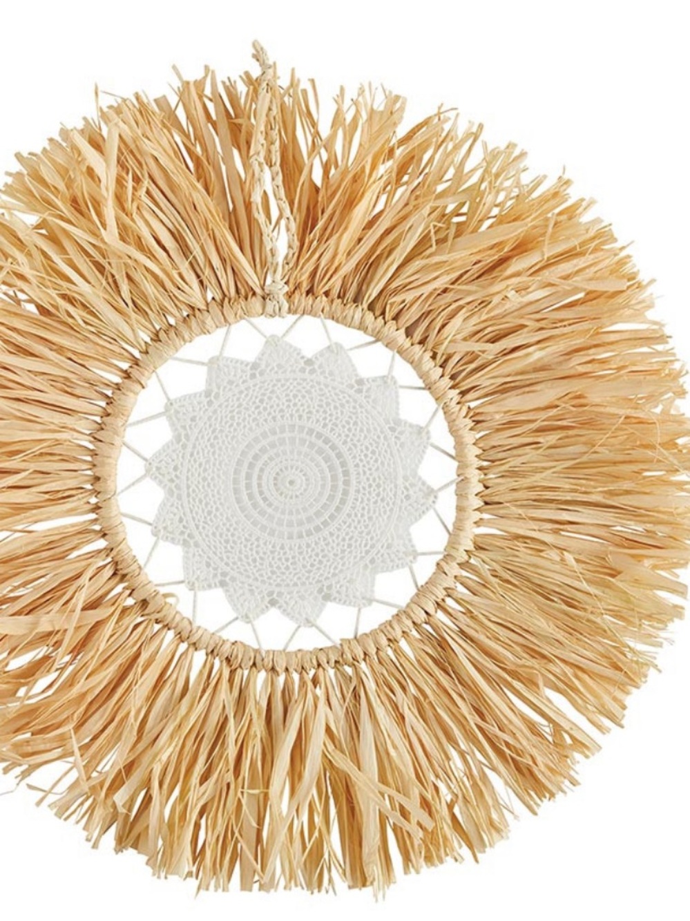 47th & Main Bohemian Fringe Lacey Wall Decor - Set of 2~NWT - Picture 4 of 5